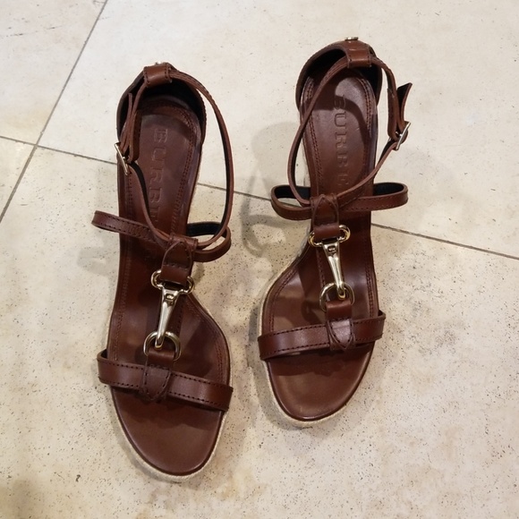 Burberry Shoes - Burberry Wedge Platform Heels